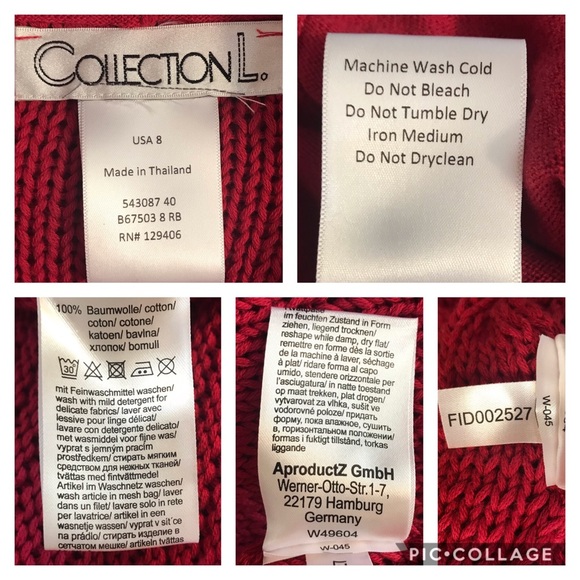 EUC Gorgeous Collection L. COTTON Sweater-USA8 - Picture 7 of 8